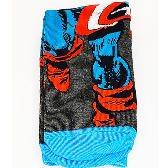 Disney Anime Socks Avengers Marvel Cartoon Figure , Capt. America - New WOT - Picture 5 of 6